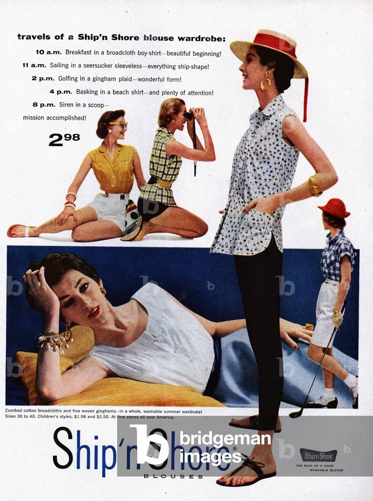 Ship n Shore Magazine, advert, UK, 1954