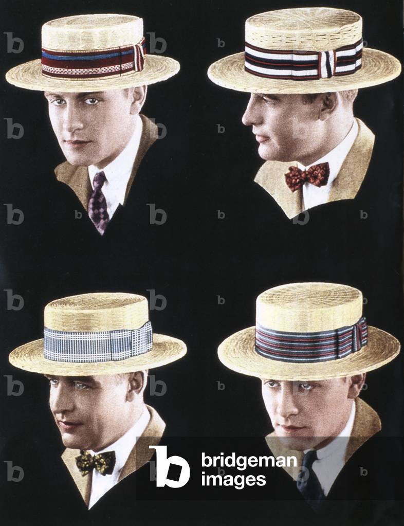 Mens Hats, Magazine Plate, USA, 1920s