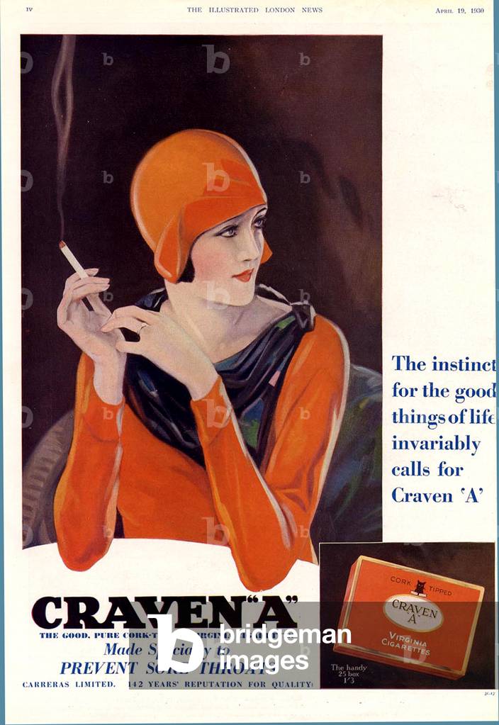 Craven A Magazine Advert, UK, 1930s