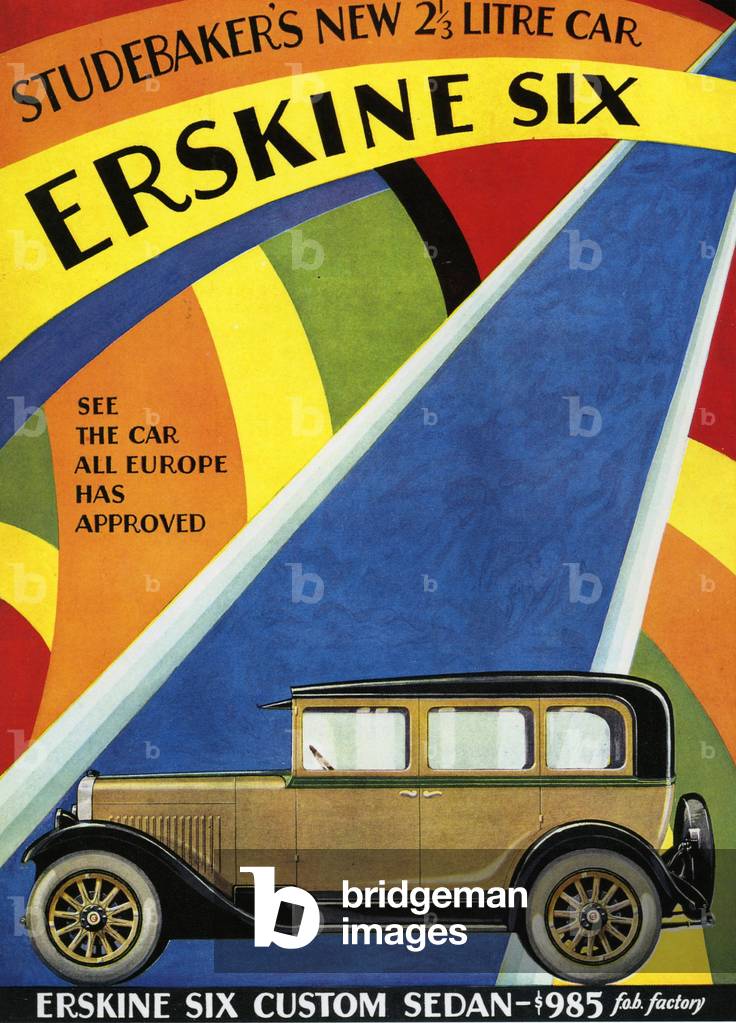 Erskine Six Magazine Advert, USA, 1920s
