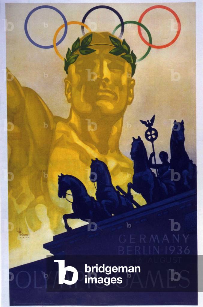 Olympic Games Poster, Germany, 1936