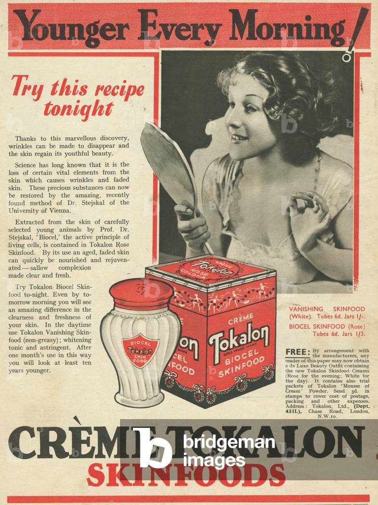 Creme Tokalon, 1920s