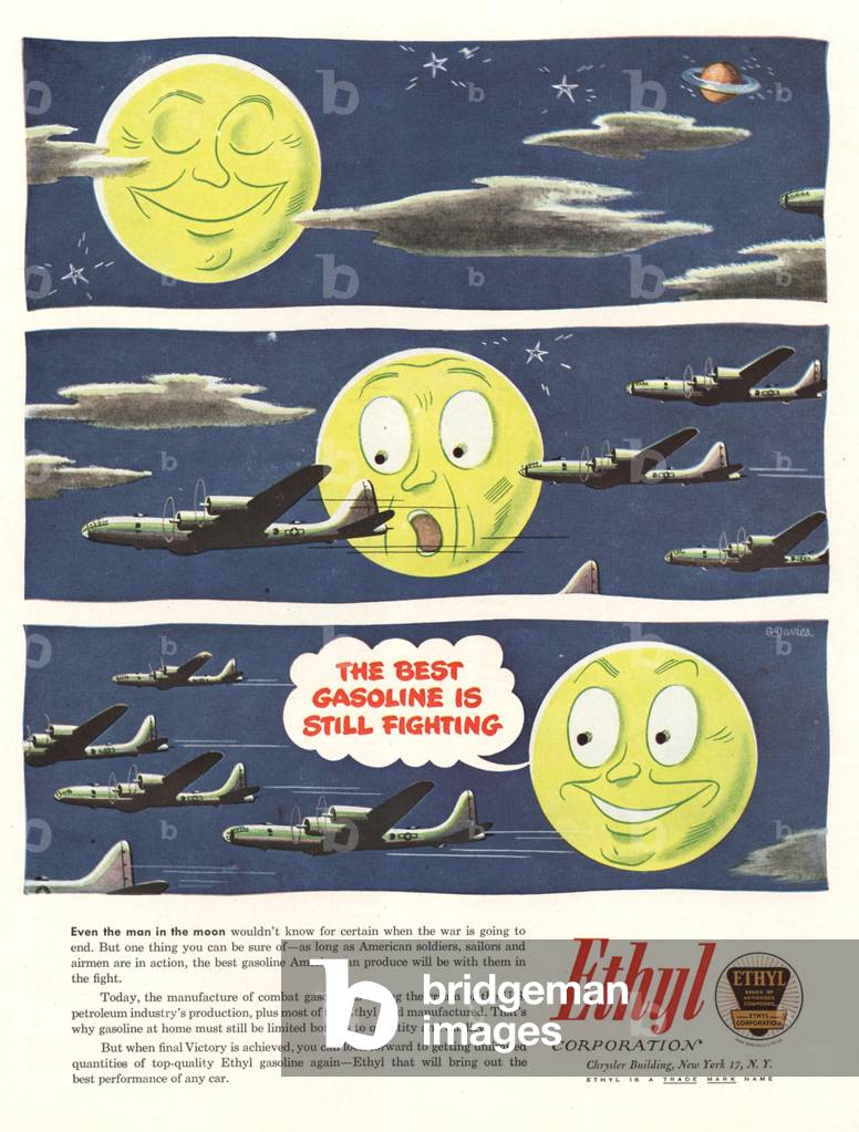Ethyl Magazine, advert, USA, 1940s