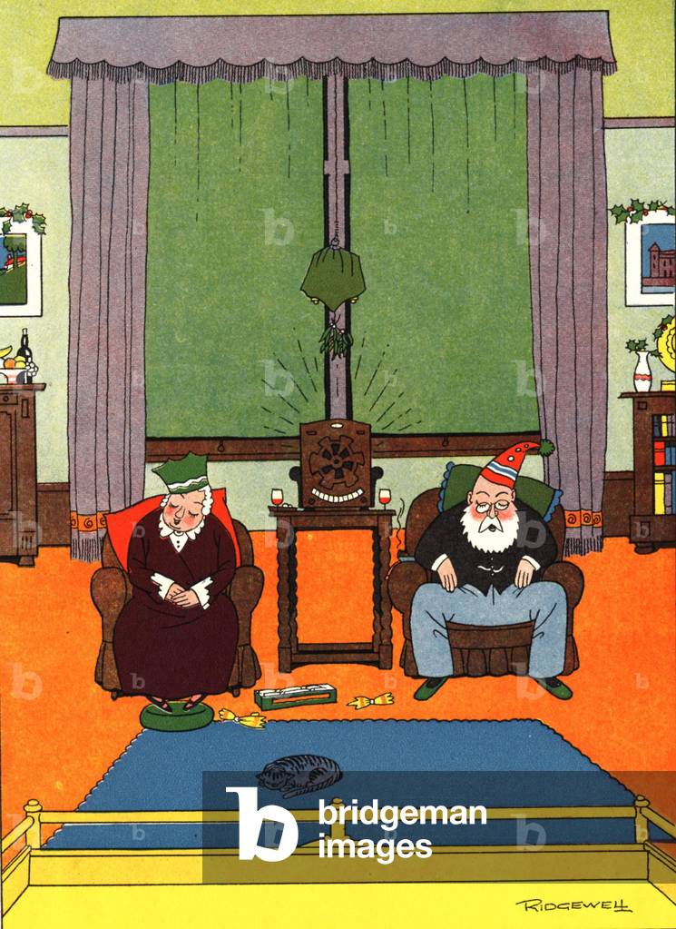 Christmas Magazine Plate, UK, 1930s