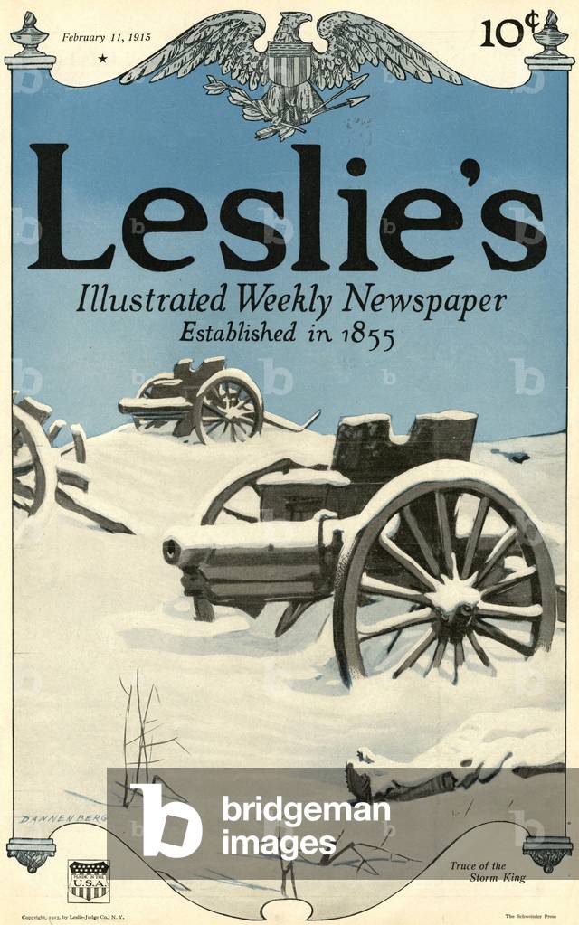 1910s USA Leslie's Magazine Cover (print)