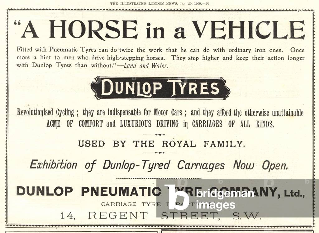 Dunlop Magazine, advert, UK, 1900s