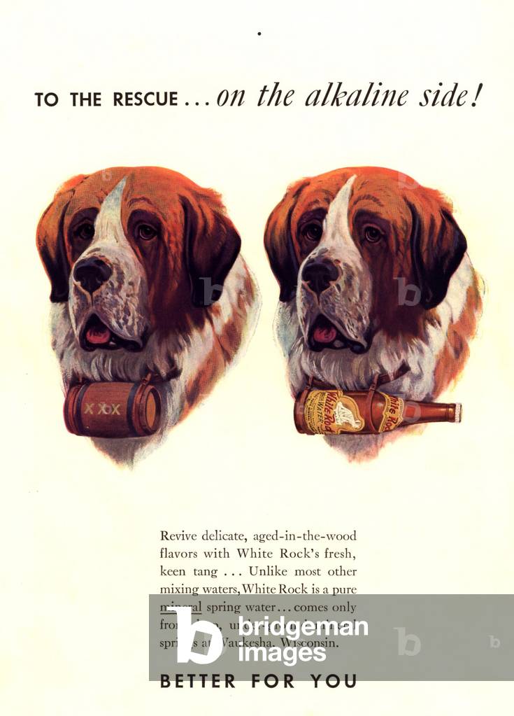 White Rock Magazine, advert, USA, 1940s