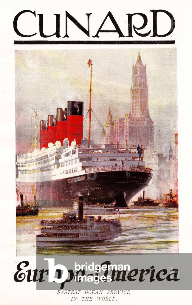 Cunard Poster, 1920s