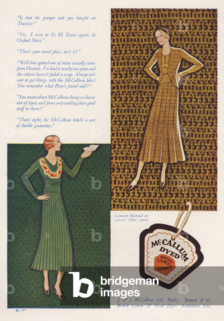 McCallum Magazine Advert, UK, 1930s