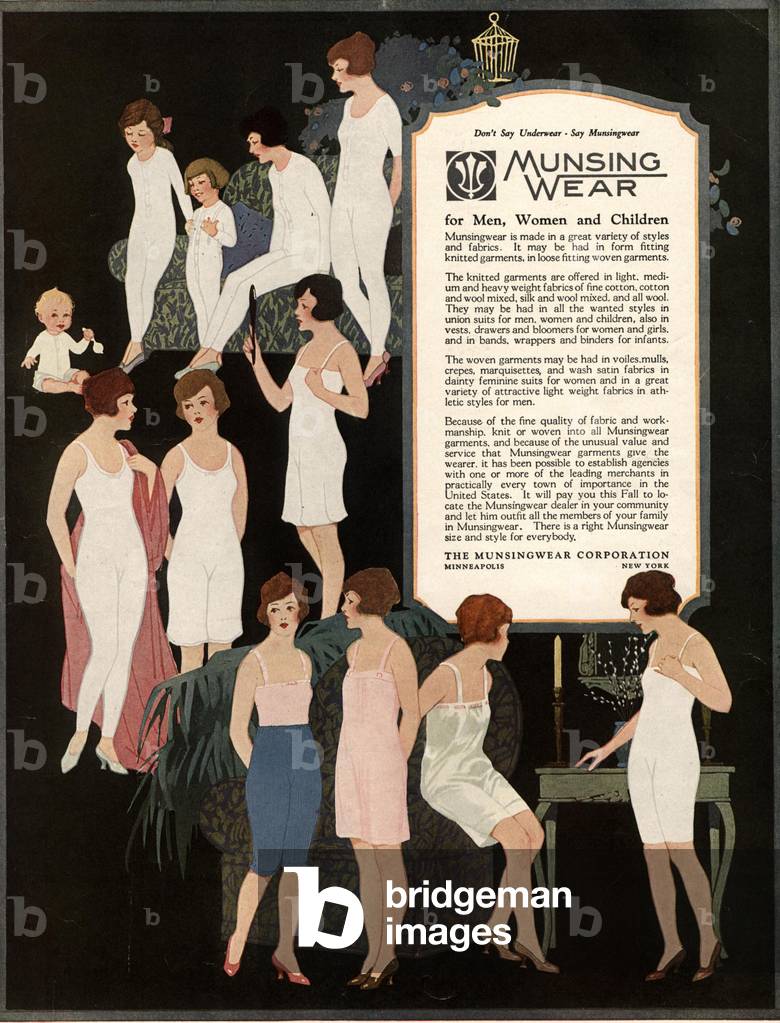 Munsing wear, 1910s