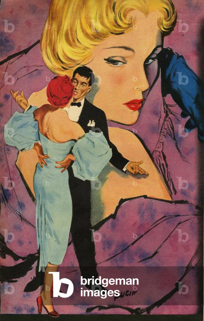 Romance Magazine Plate, UK, 1950s