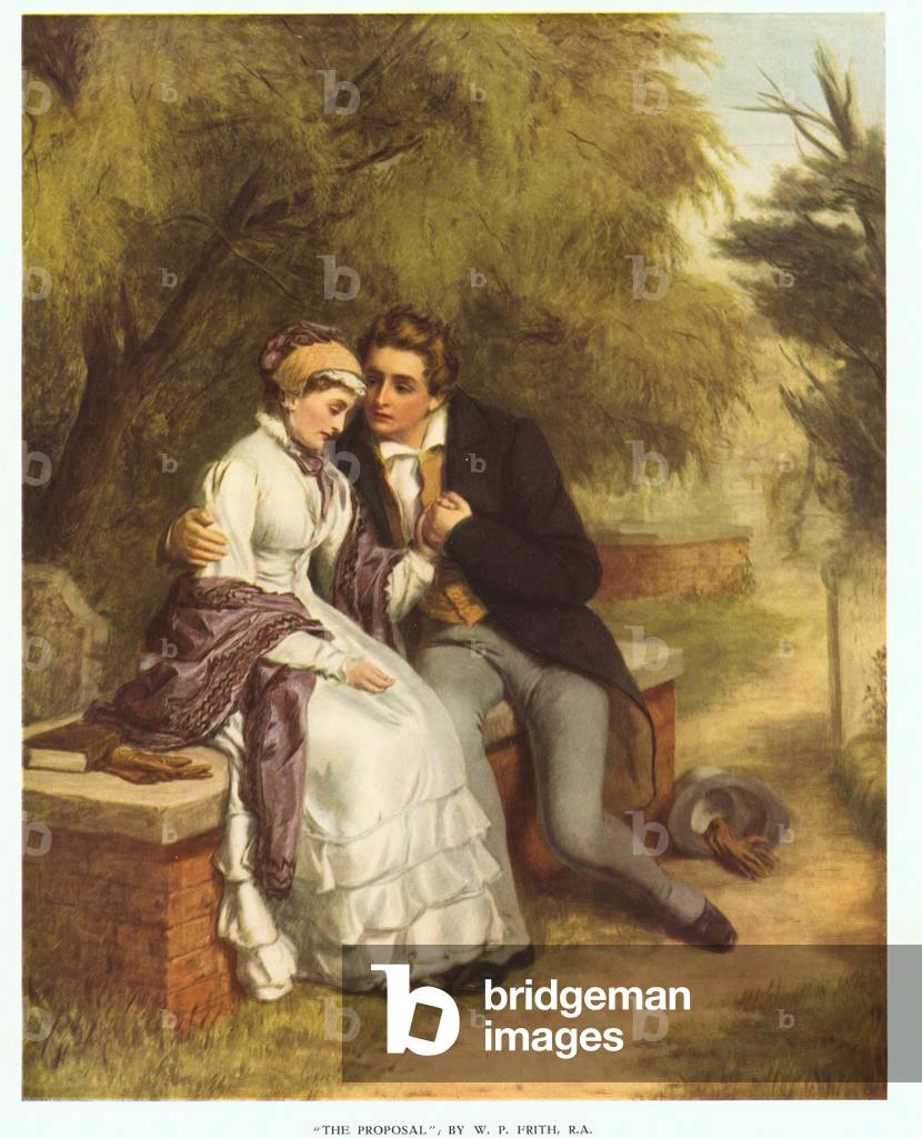The Lover's Seat: Shelley (1792-1822) and Mary Godwin in Old St. Pancras Churchyard, 1877