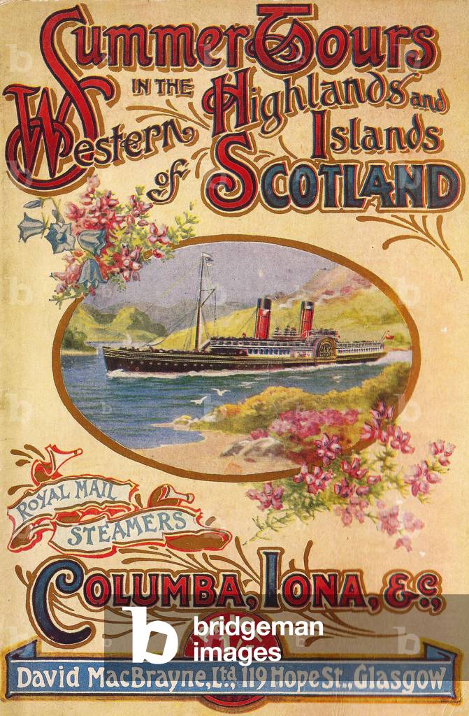 Columba Iona Royal Mail Steamers Poster, 1920s