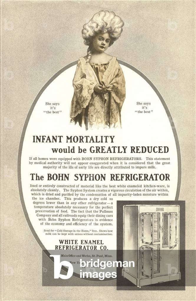 Bohn Syphon Refridgerators Magazine, advert, USA, 1900s