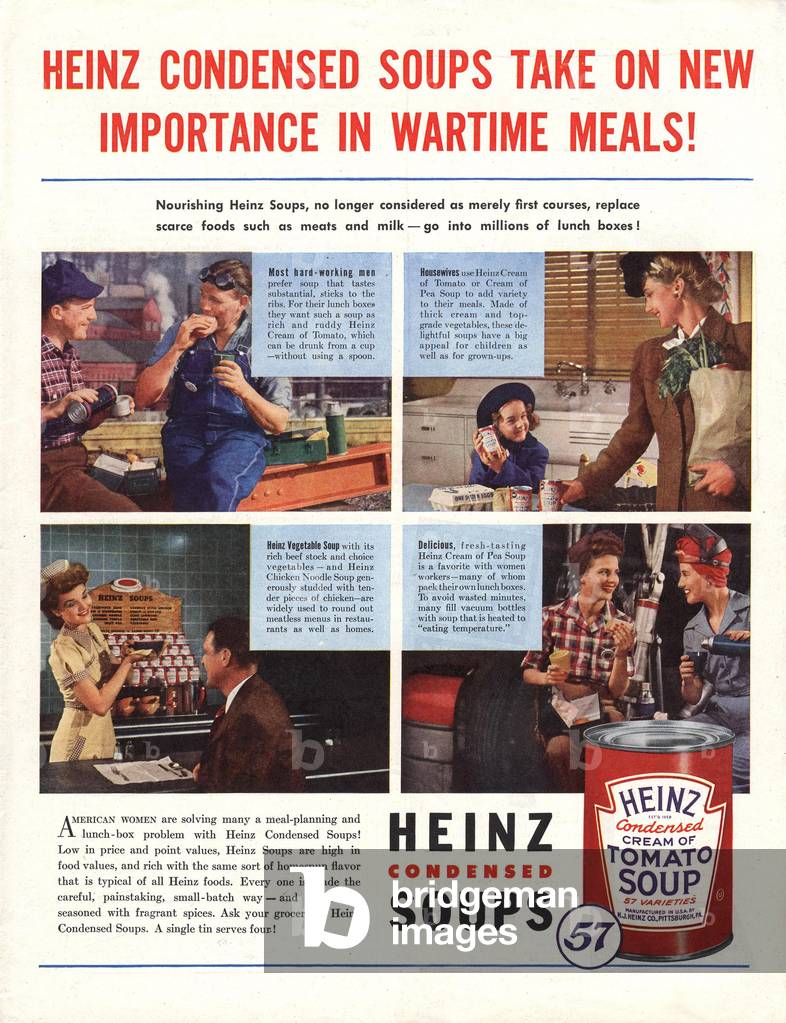 Heinz Magazine, advert, USA, 1940s