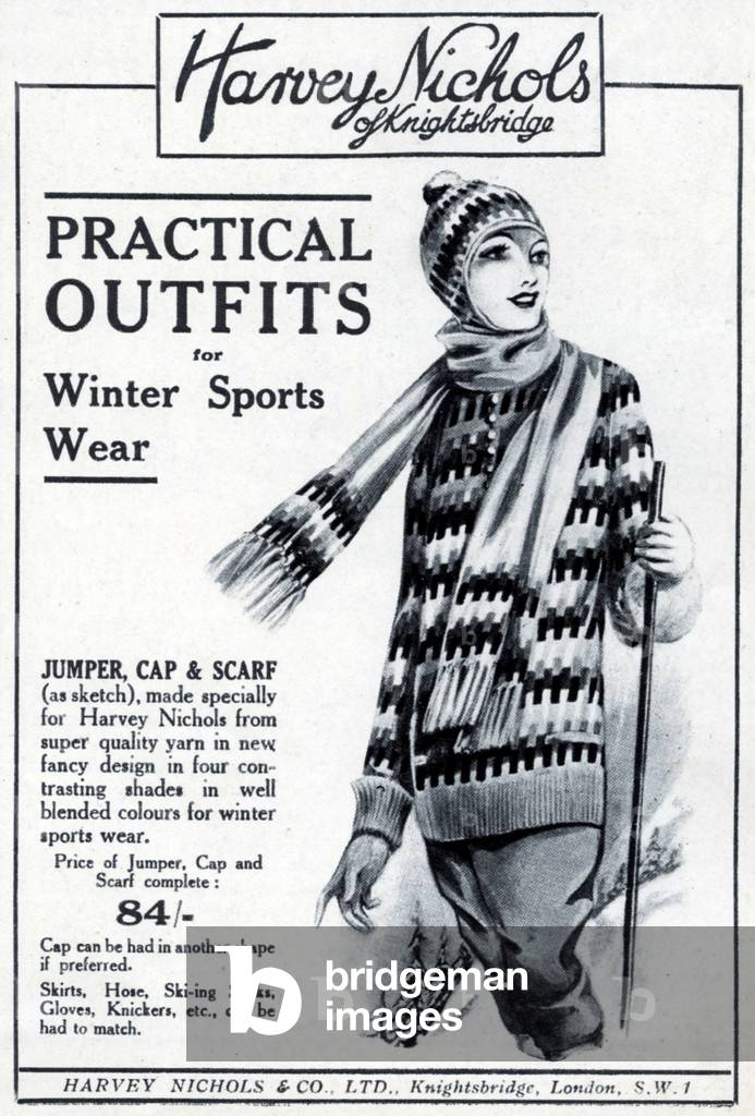 Harvey Nichols Magazine Advert, UK, 1920s