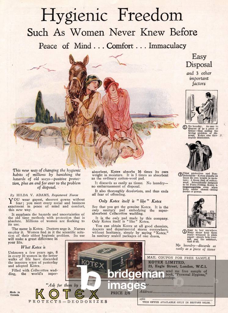 Kotex, 1920s