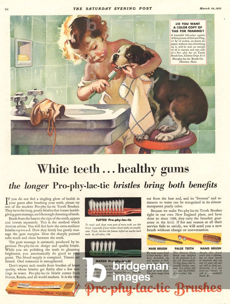 Pro-phy-lactic Magazine, advert, USA, 1930s