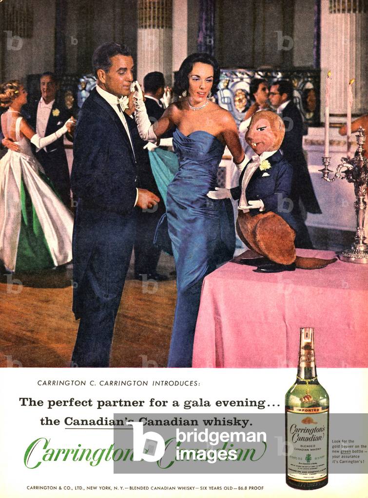 Carrington's Canadian Magazine, advert, USA, 1950s