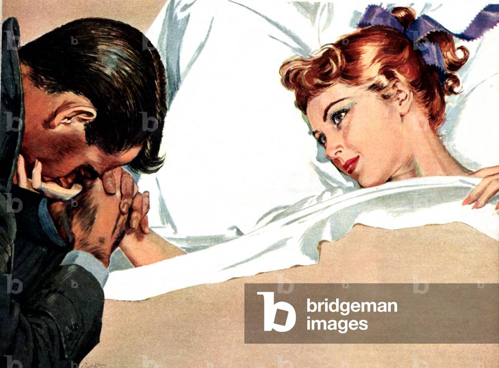 Worried Man, Magazine Plate, UK, 1950s