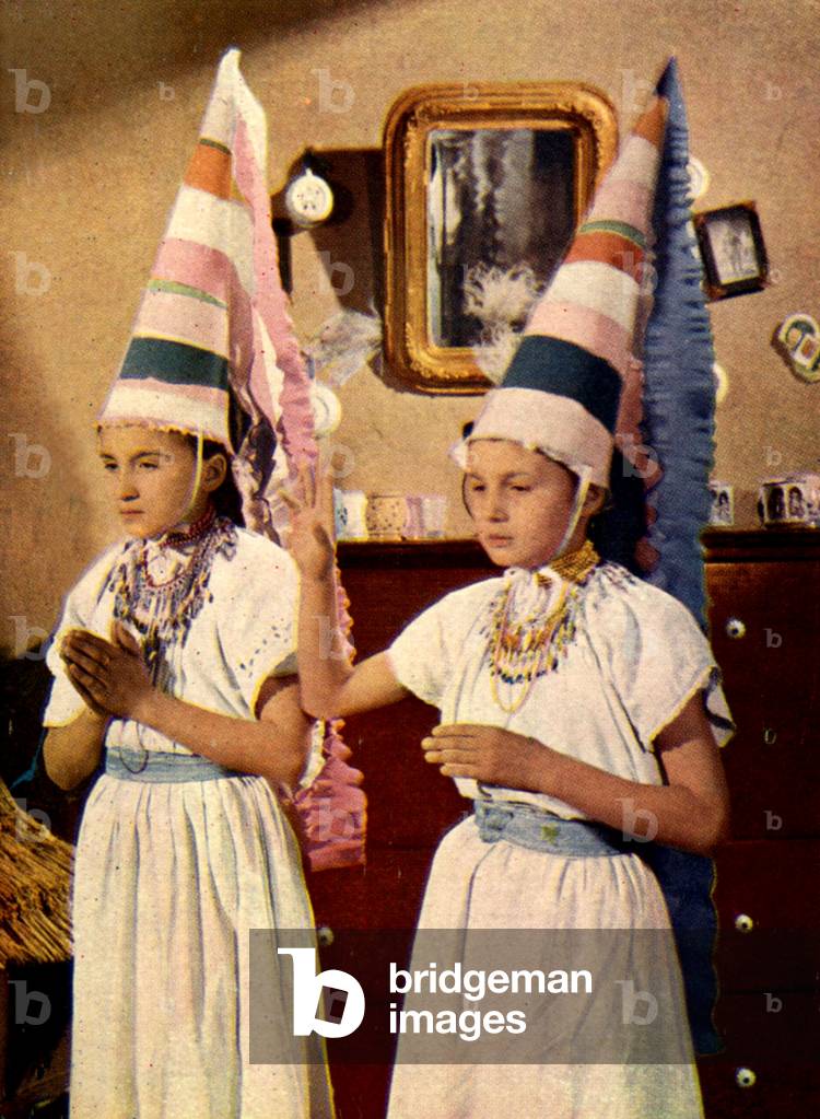 Children at a Party Magazine Plate, UK, 1930s