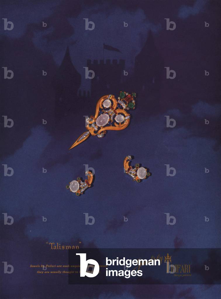 Trifari Magazine, advert, USA, 1940s