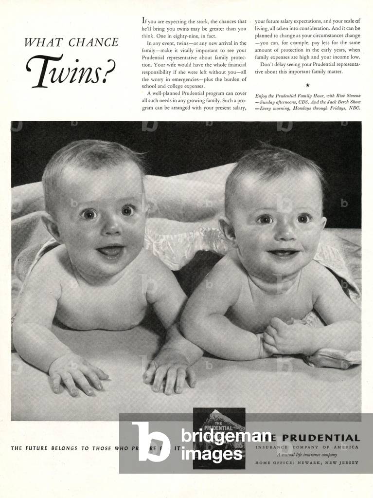 The Prudential Magazine, advert, USA, 1950s