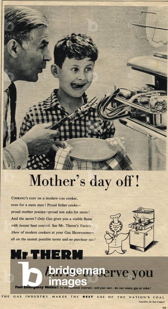 Gas Mr Therm Magazine, advert, USA, 1950s