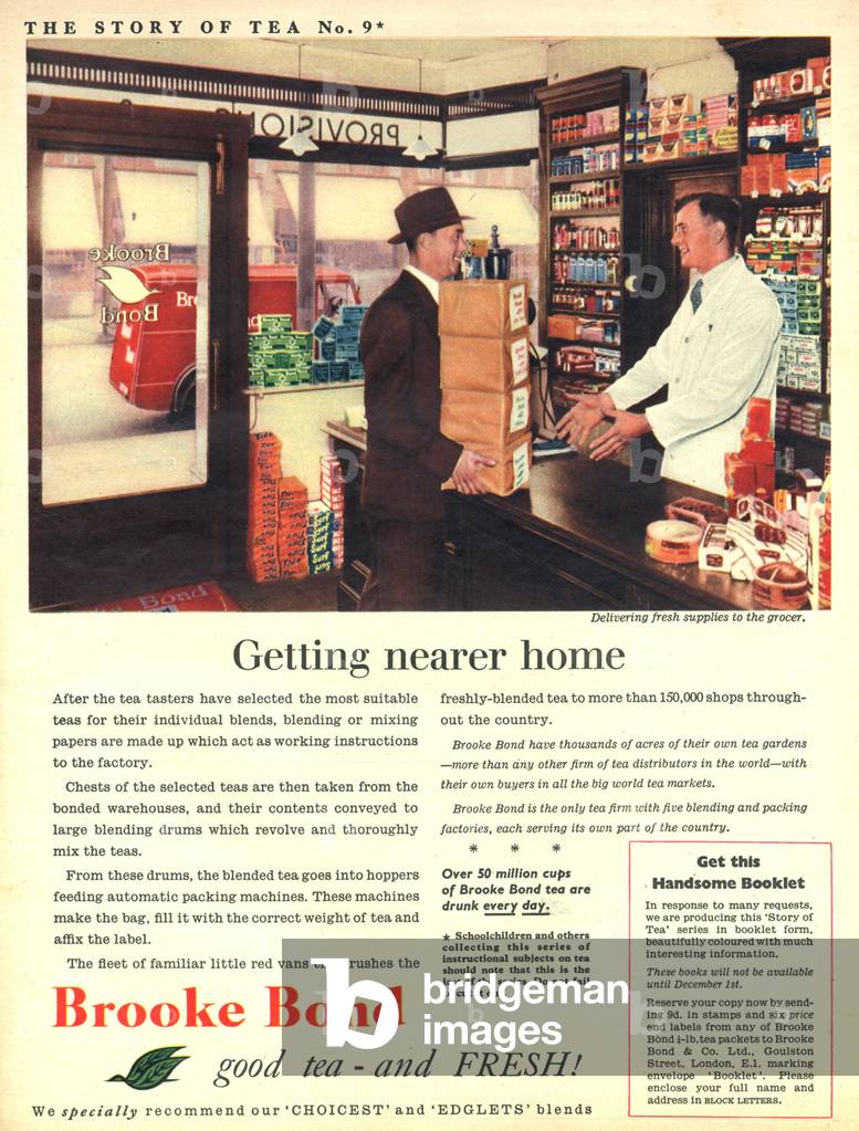 Brooke Bond Magazine, advert, UK, 1950s