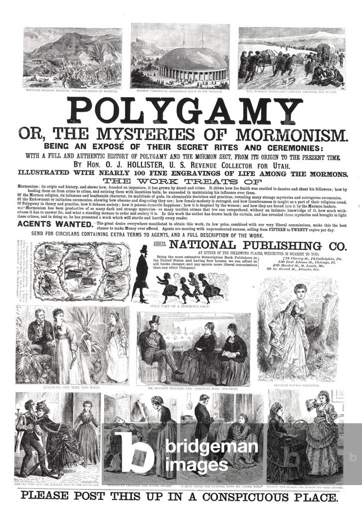 Polygamy Poster, UK, 1870s