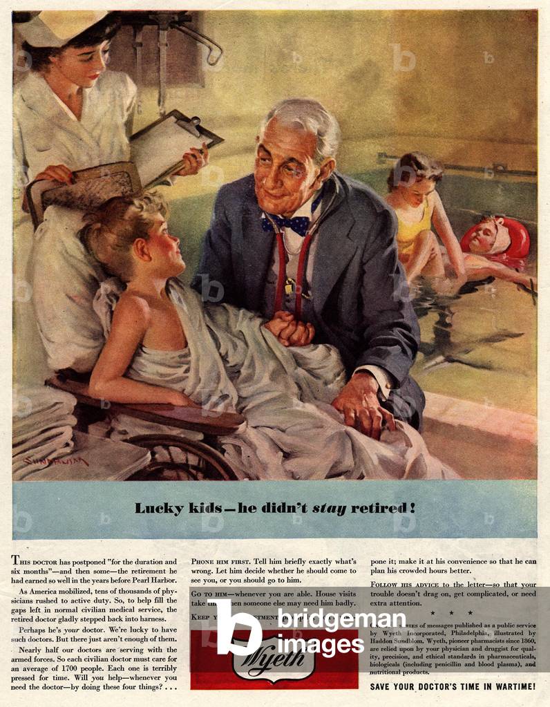 Wyeth Magazine, advert, USA, 1940s