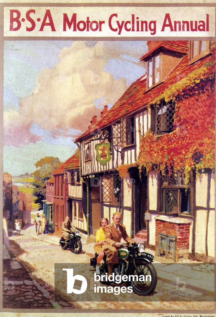 BSA Motorcycling Annual Comic/ Annual Cover, UK, 1950s
