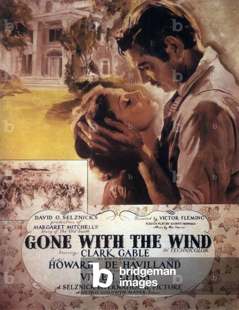 Gone With The Wind Film Poster, USA, 1930s