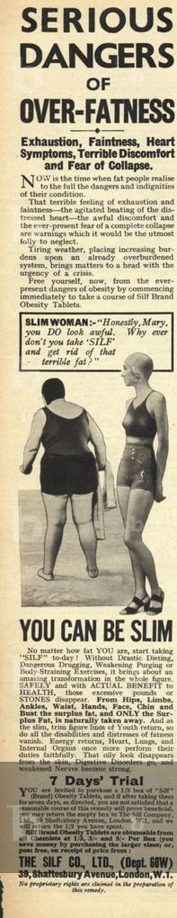 Silf Magazine, advert, UK, 1930s