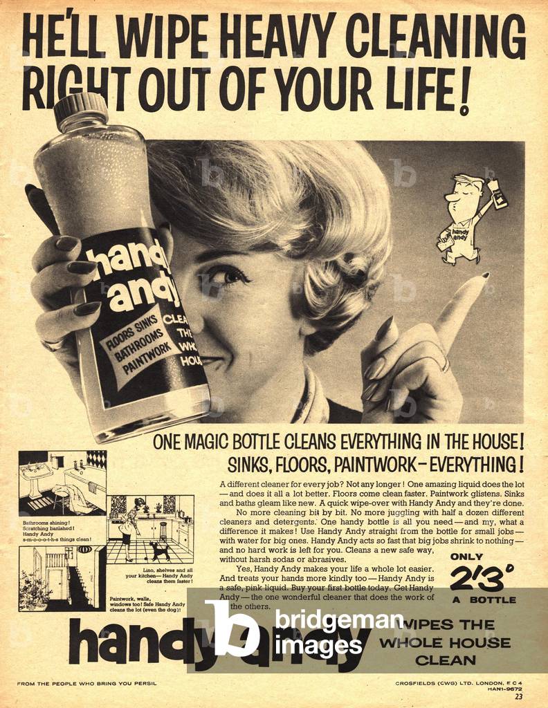 Handy Andy Magazine, advert, UK, 1950s