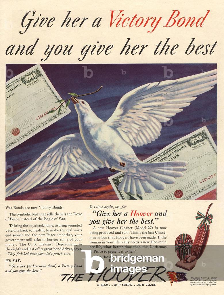 Hoover Magazine, advert, USA, 1940s