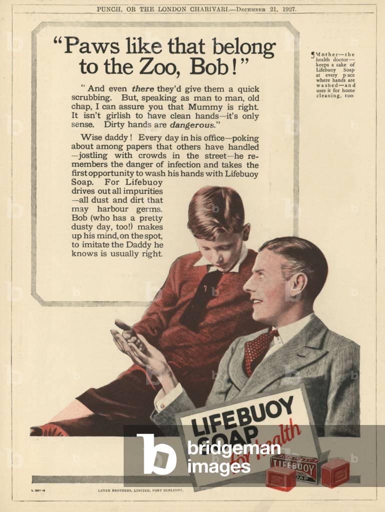 Lifebuoy Magazine, advert, UK, 1920s