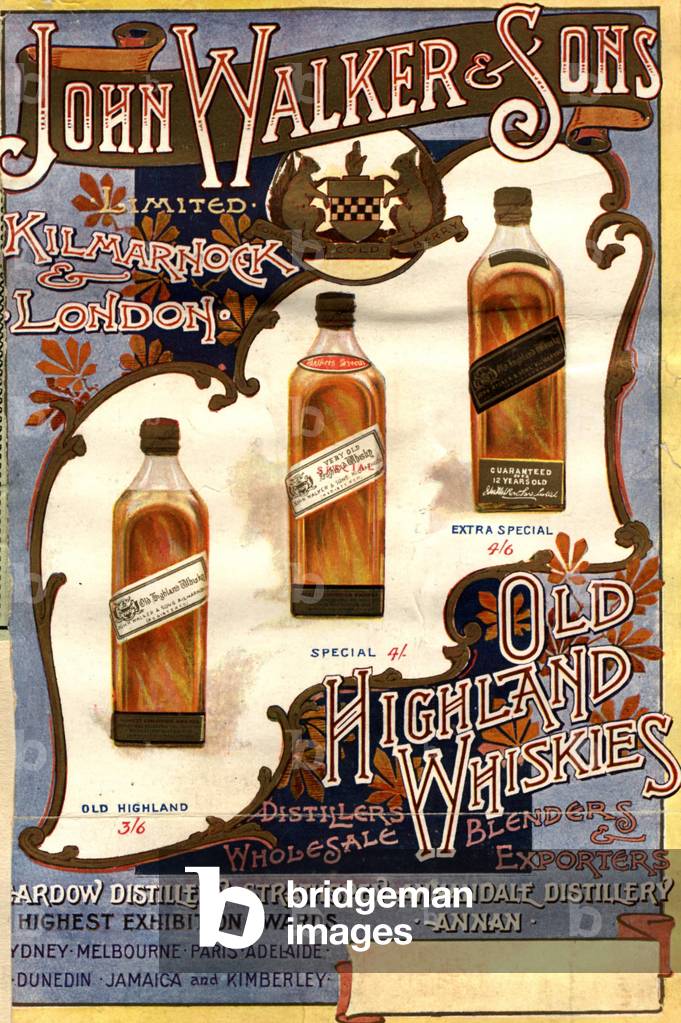 Johnnie Walker Magazine, advert, UK, 1890s