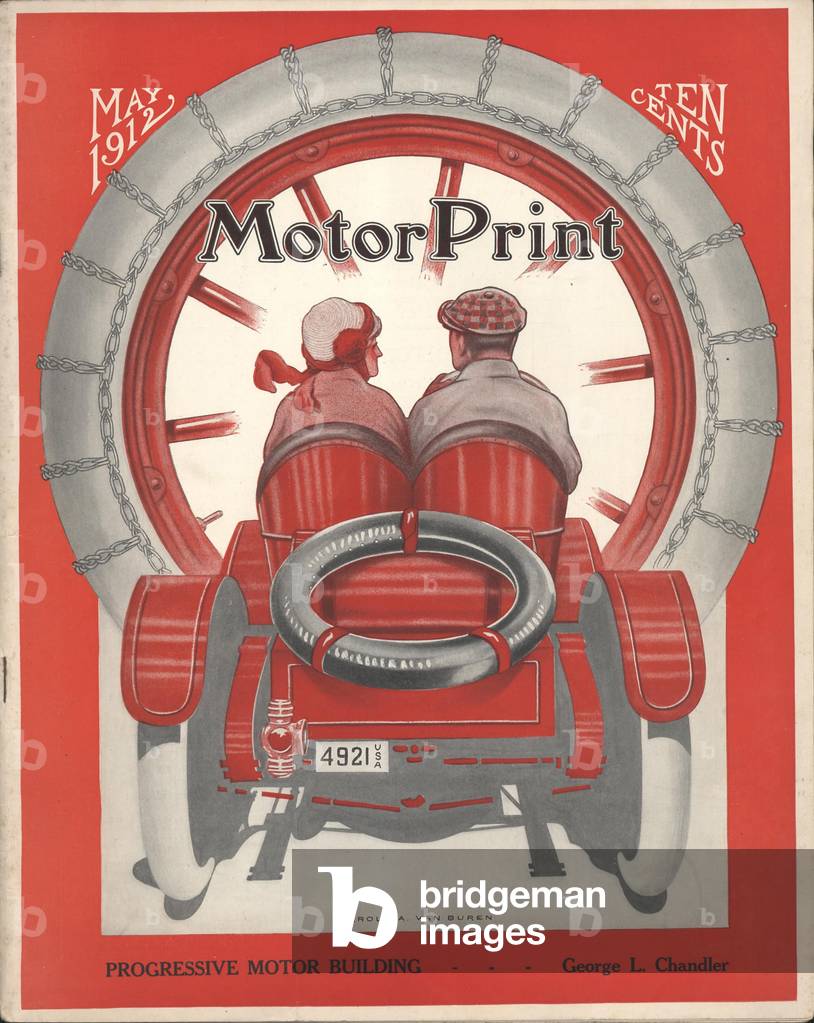 Motor Print Magazine Cover, USA, 1910s