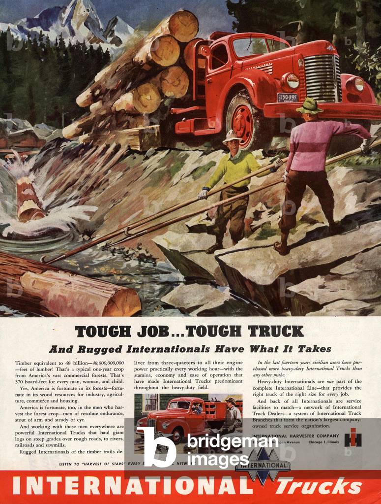 International Trucks Magazine, advert, USA, 1930s