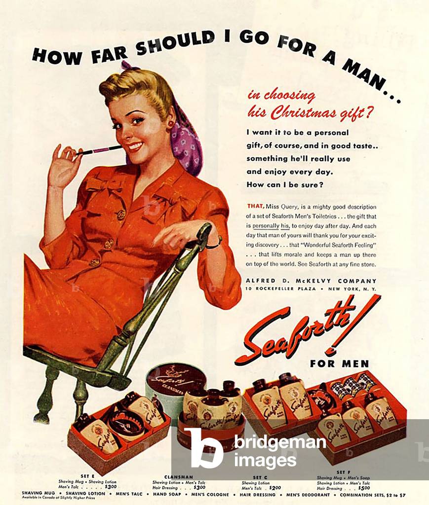 Seaforth Magazine Advert, USA, 1950s