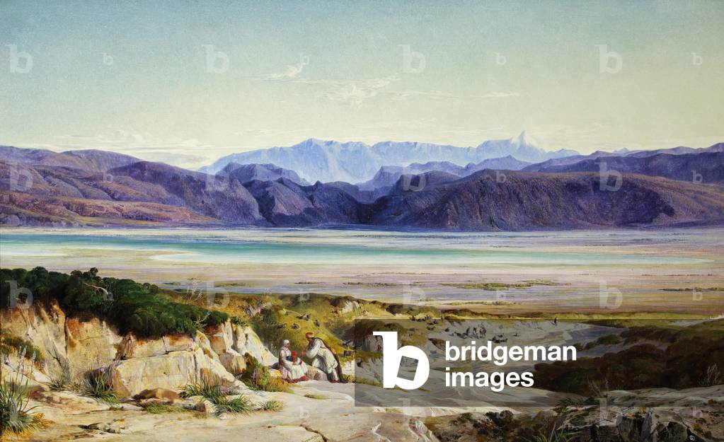 Les montagnes des Thermopyles, C19th Siècle par Edward Lear