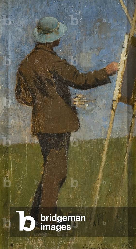 un artista pittura fuori porte, 1882 (olio su tela)