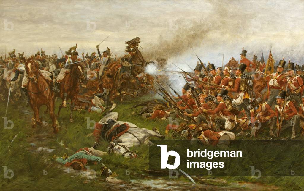 Image de Peinture représentant Le 28e régiment (1er régiment du Gloucestershire) à Waterloo, 1914 par William 