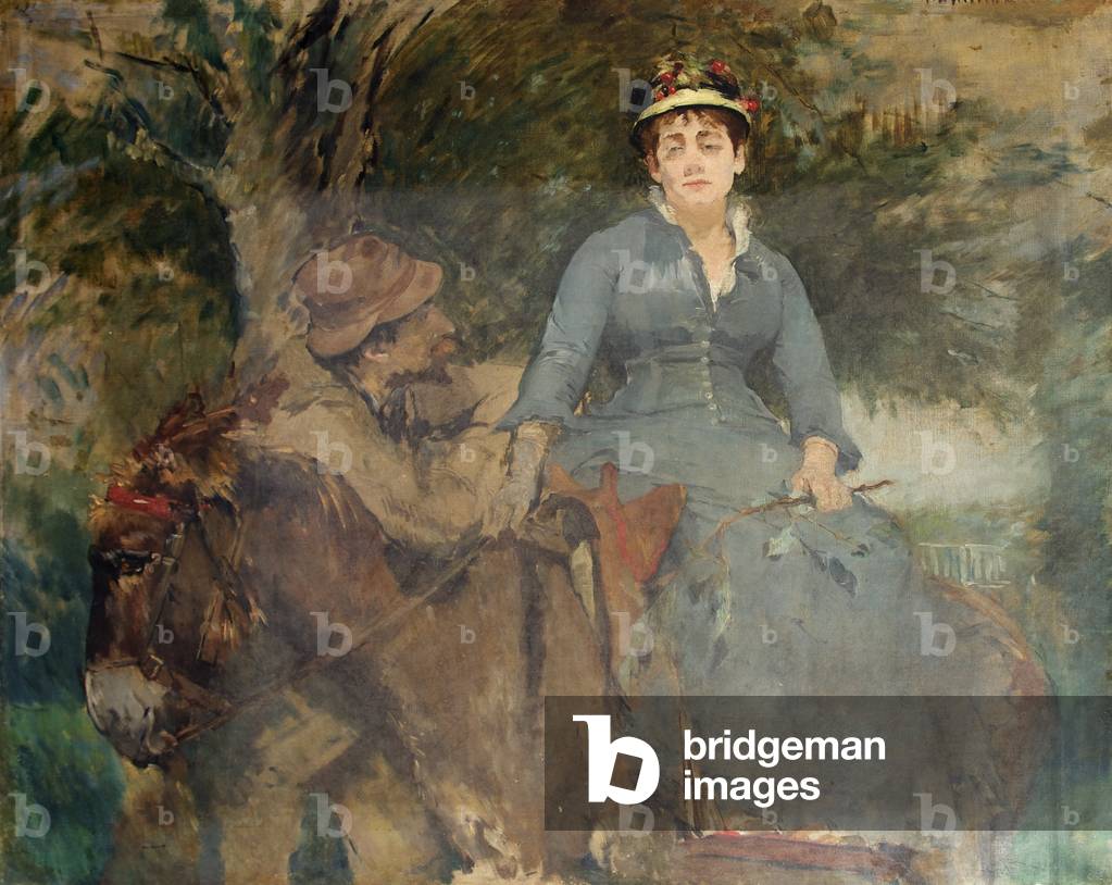 Bild von Gemälde "Die Eselfahrt", 1880 von Eva Gonzales