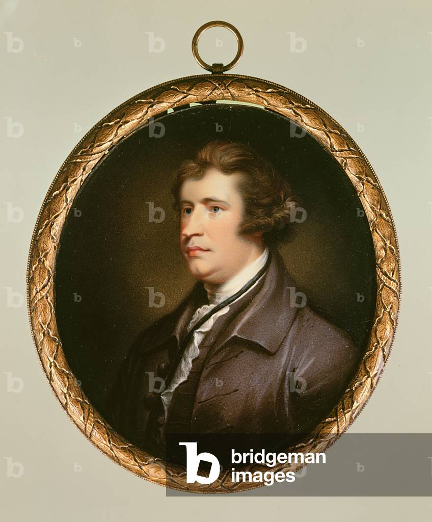 Miniature of Edmund Burke, 1795 (w/c on card)