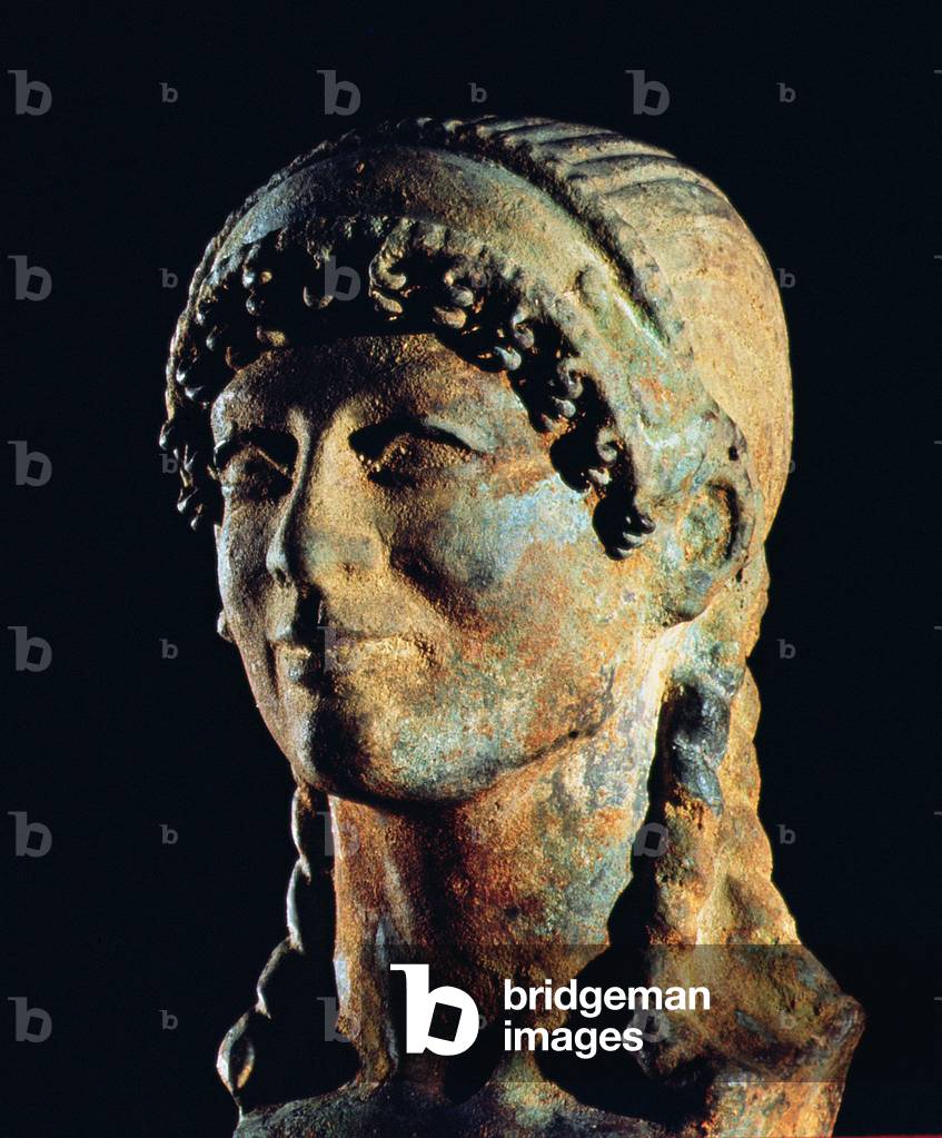 Head of an Etruscan Woman (bronze)