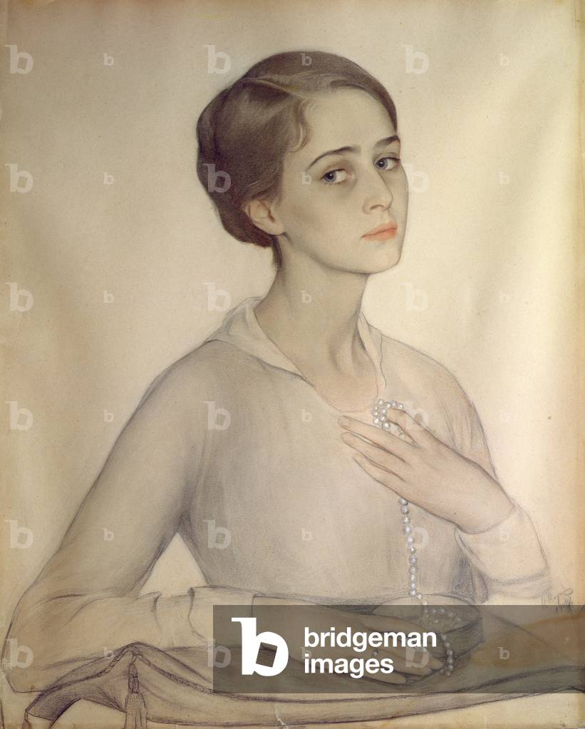 "Ritratto di Olga Spesivtseva", 1917 di Savelij Abramovich Sorin