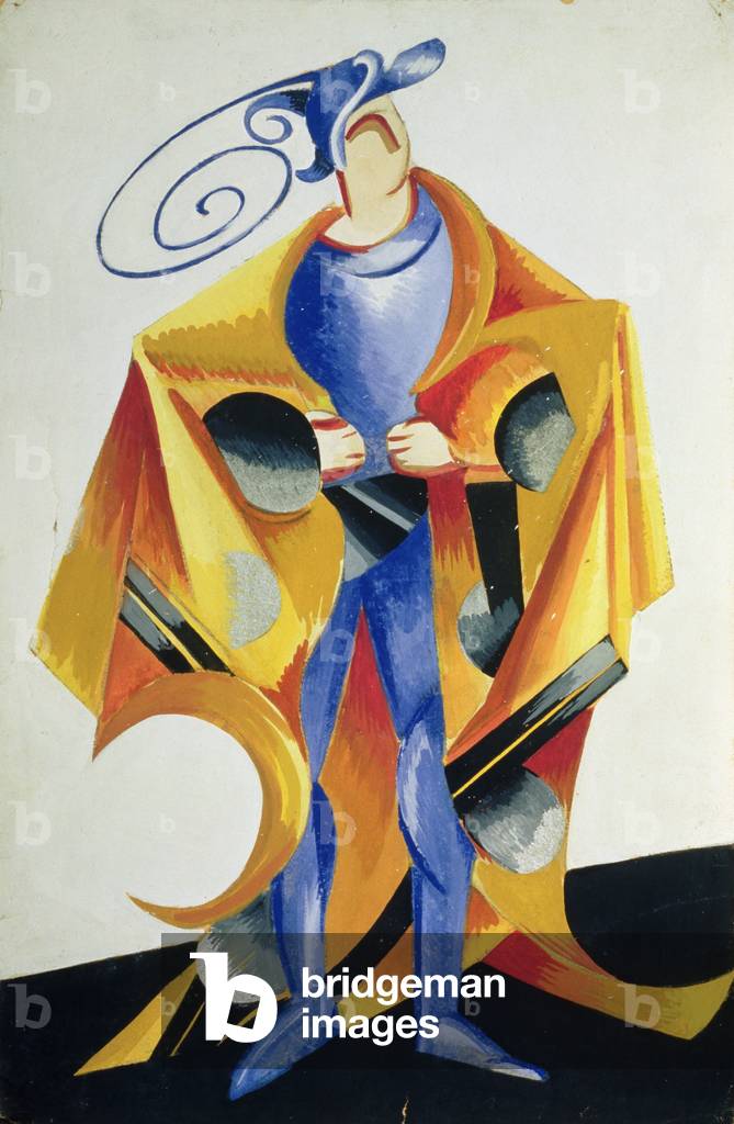 Costume design for Romeo and Juliet, 1921 (gouache, gold & silver on cardboard)