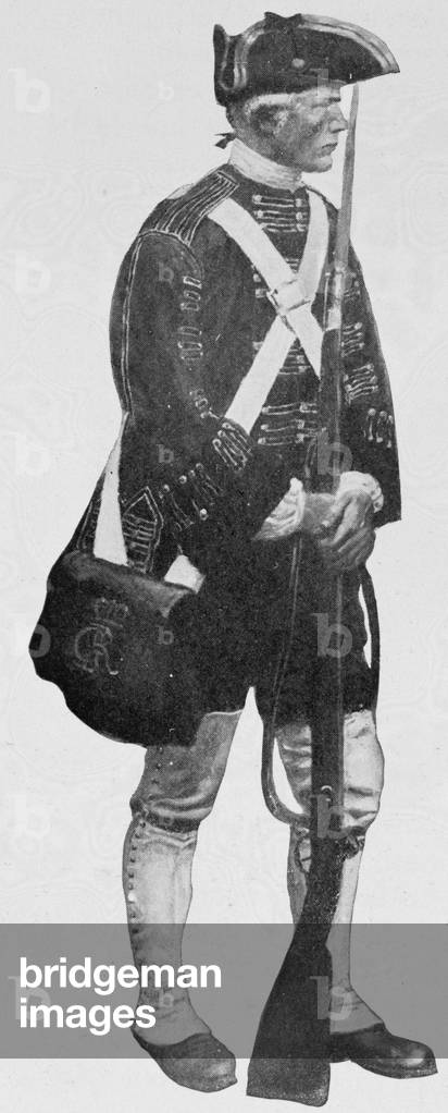 An English Soldier, from the Mural Decoration, Hudson County Court House, Jersey City, New Jersey (litho)